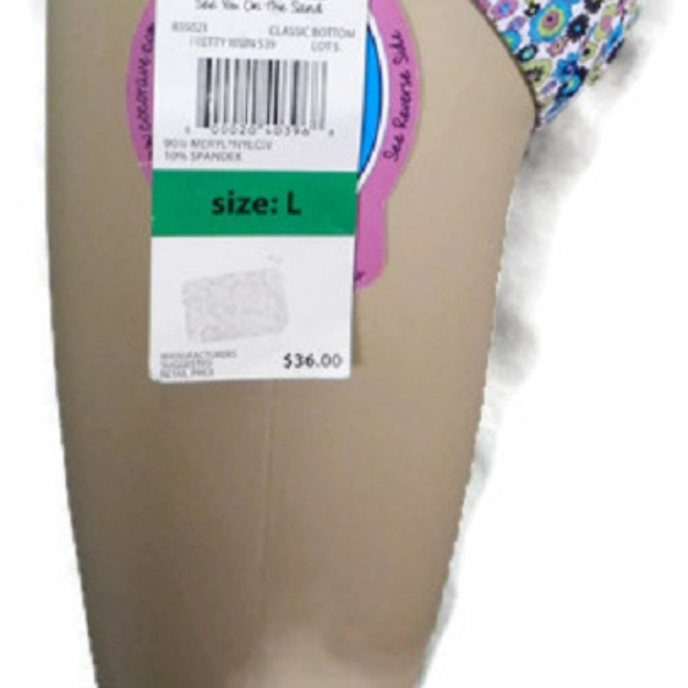 Coco Rave Multi-Color Bikini Bottom. NWT. L - Picture 4 of 8